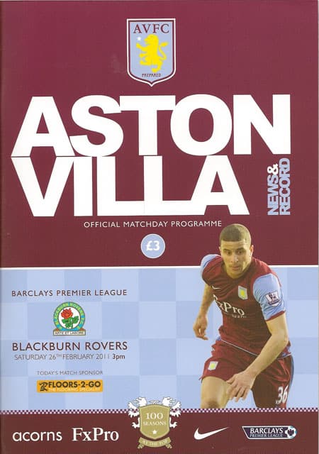 Aston Villa FC v Blackburn Rovers FC